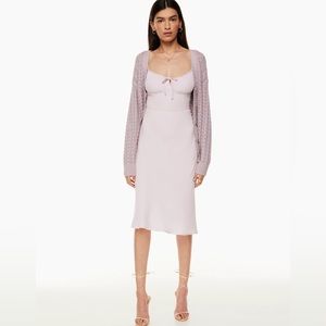 NWT Aritzia Wilfred Bellow Midi Dress in Calluna Lilac Sz 2